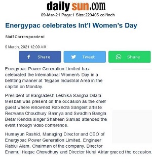 Energypac celebrates Int’l Women’s Day