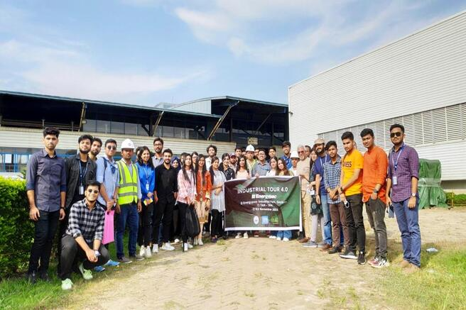 NSU Department of Electrical and Electronic Engineering (EEE) paid a visit to Energypac Industrial Park
